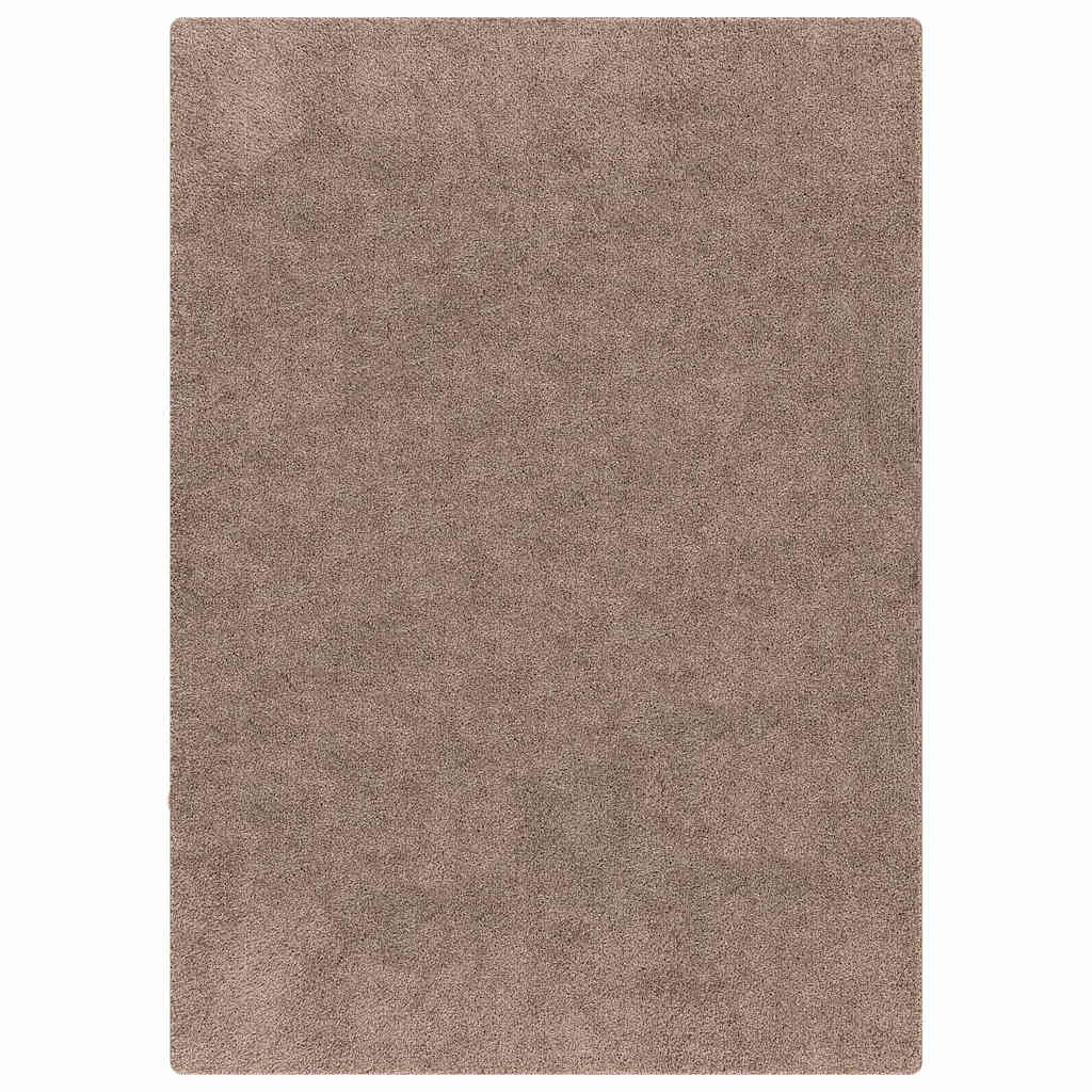 Anti-Rutsch Shaggy Teppich Braun 140 x 200 cm PP