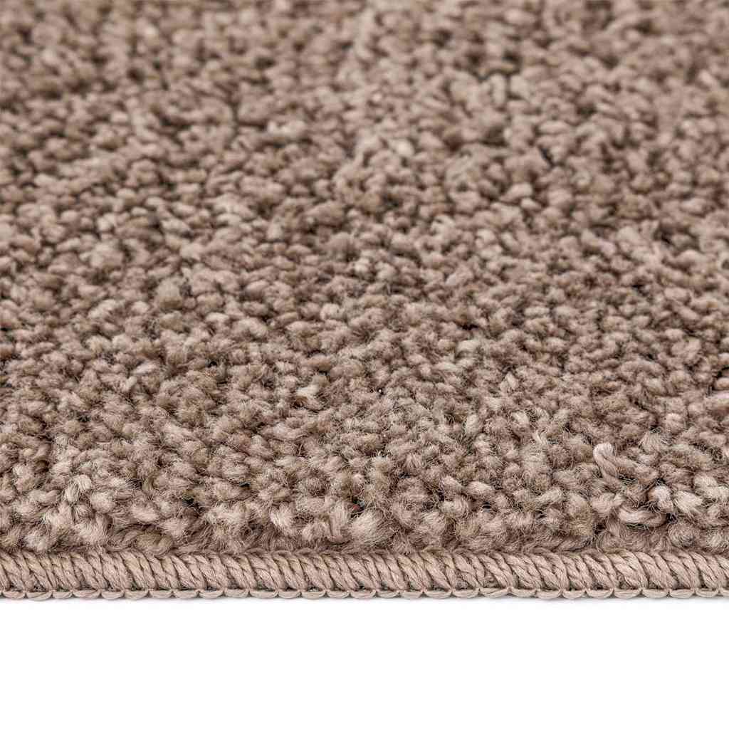 Anti-Rutsch Shaggy Teppich Braun 200 x 200 cm PP