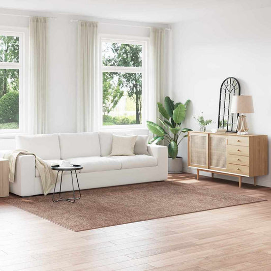 Anti-Rutsch Shaggy Teppich Braun 200 x 290 cm PP