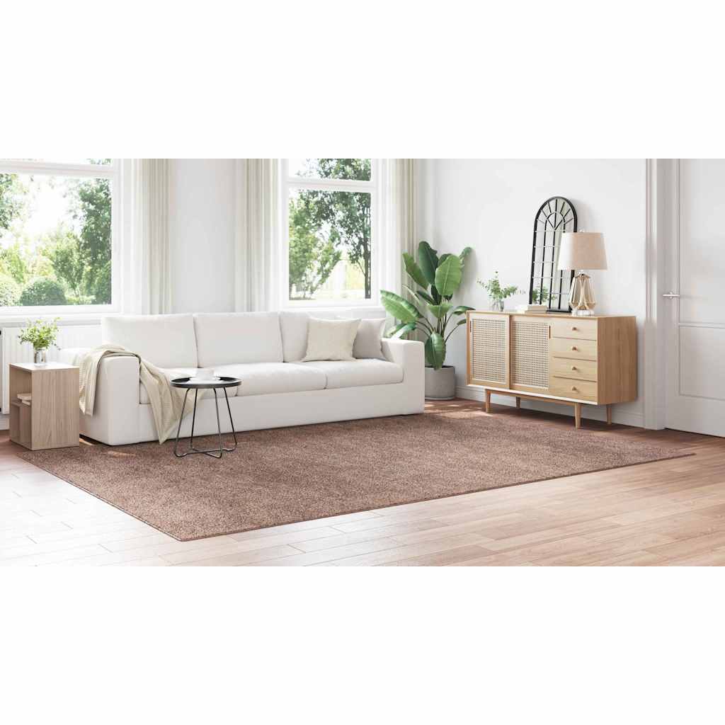 Anti-Rutsch Shaggy Teppich Braun 240 x 340 cm PP