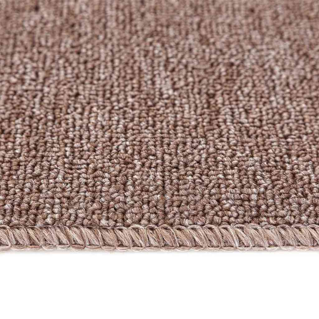 Rutschfeste Treppenmatten 15 stk. 75 x 20 cm Hellbraun PP