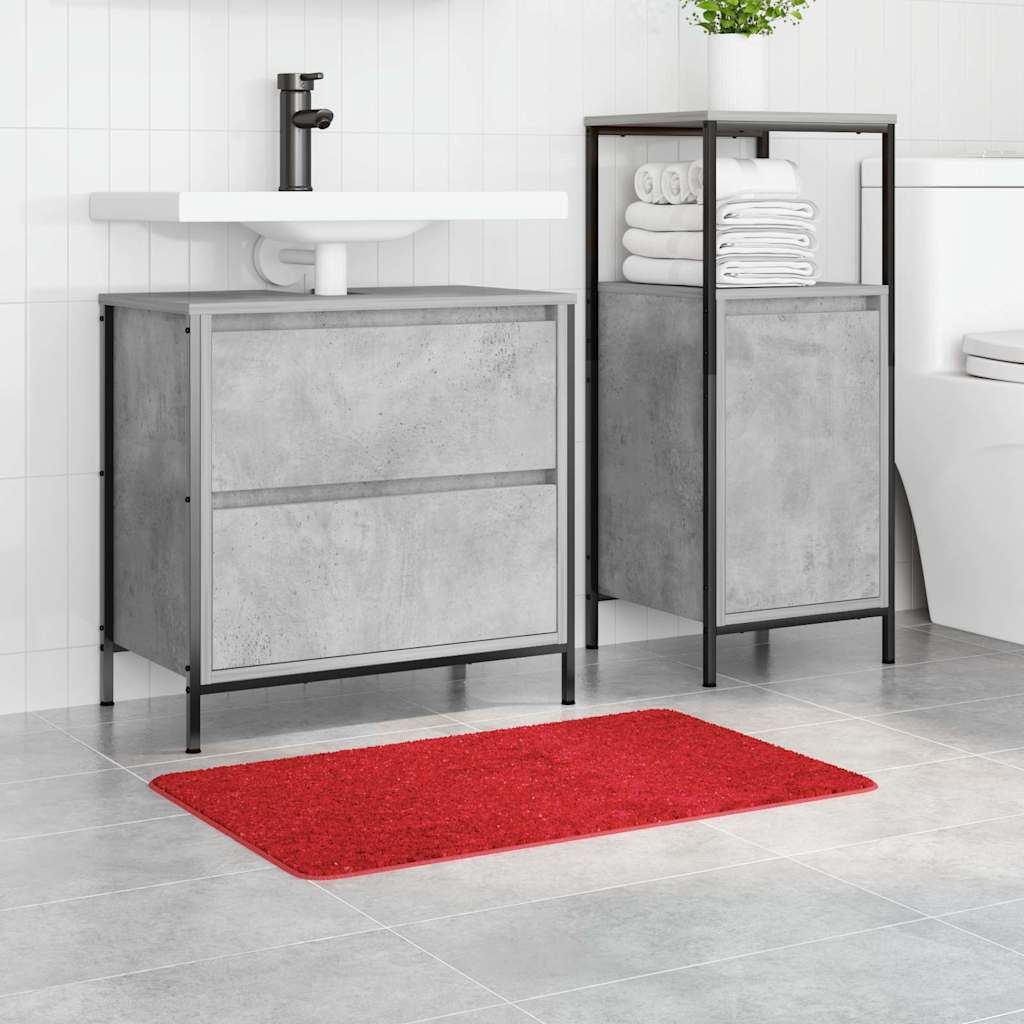 Rutschfeste Badmatte Rot 50 x 80 cm PP