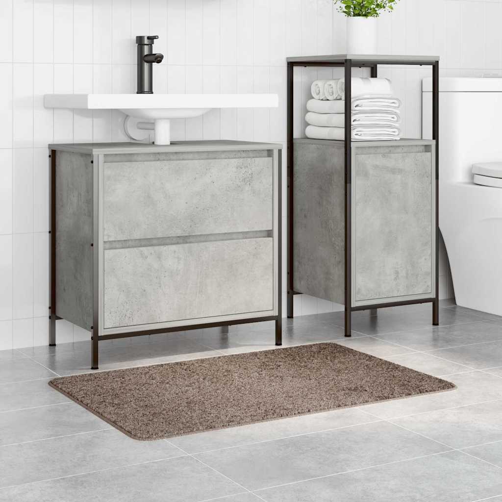 Rutschfeste Badmatte Braun 60 x 90 cm PP