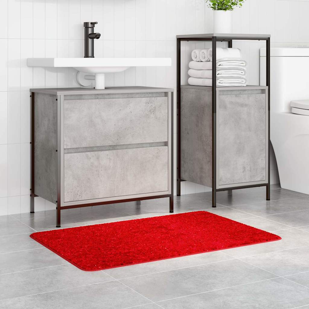 Rutschfeste Badmatte Rot 60 x 90 cm PP