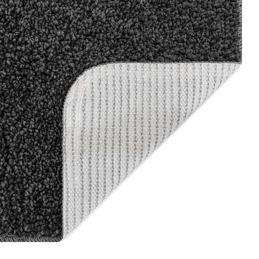Rutschfeste Badmatte Dunkelgrau 70 x 120 cm PP