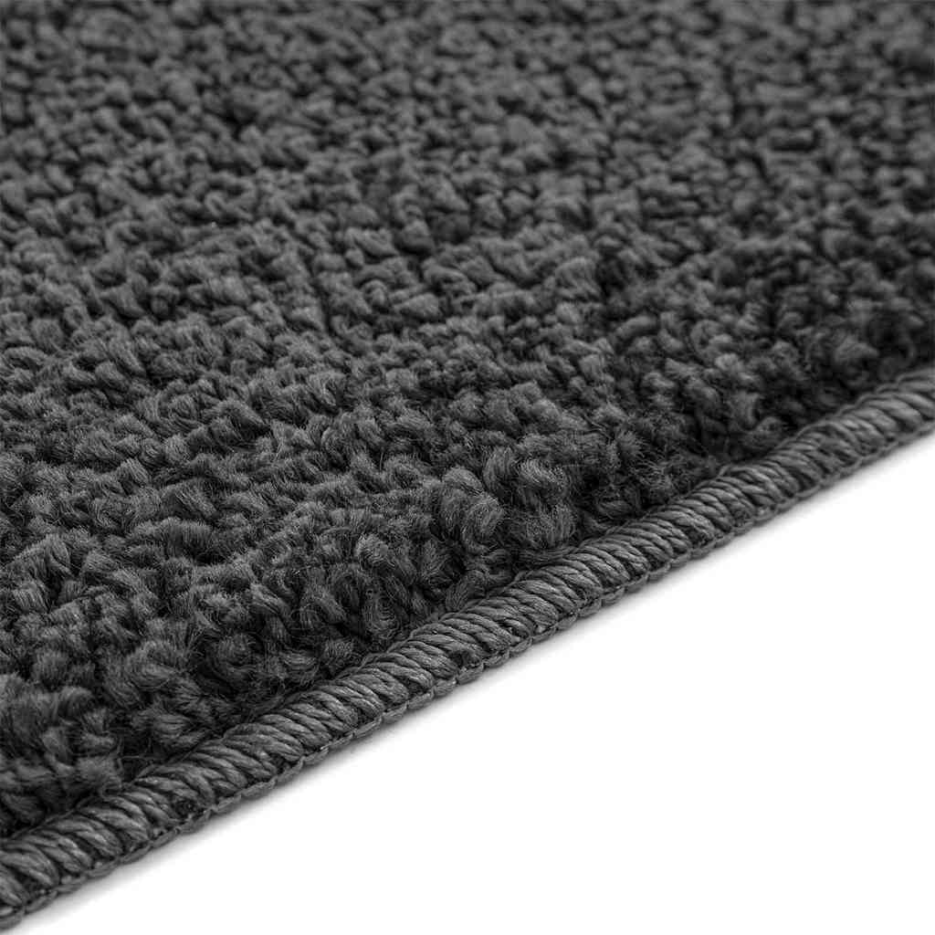 Rutschfeste Badmatte Dunkelgrau 70 x 120 cm PP