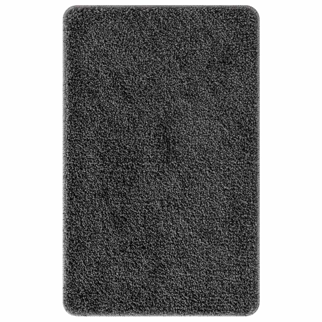 Anti-Rutsch Badematten-Set 2 pcs Dunkelgrau PP