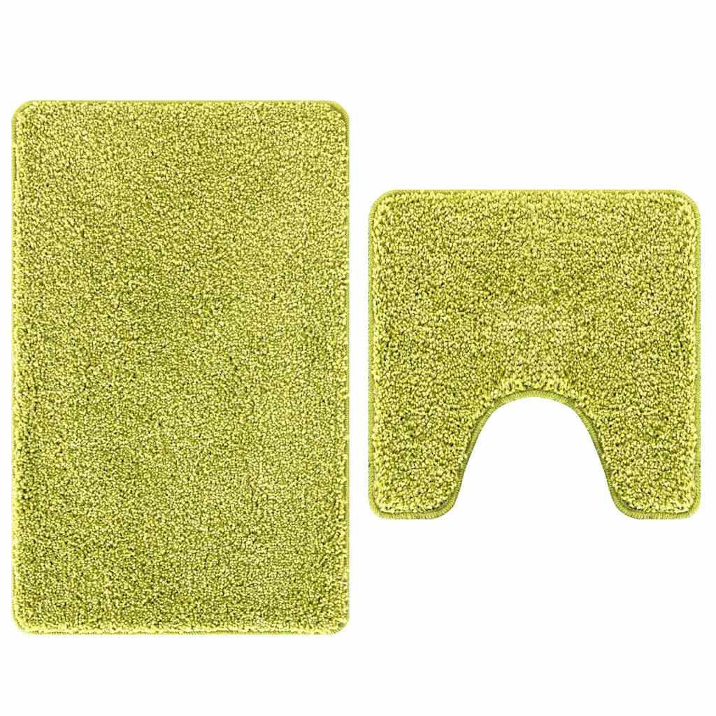 Anti-Rutsch Badematten-Set 2 pcs Grün PP