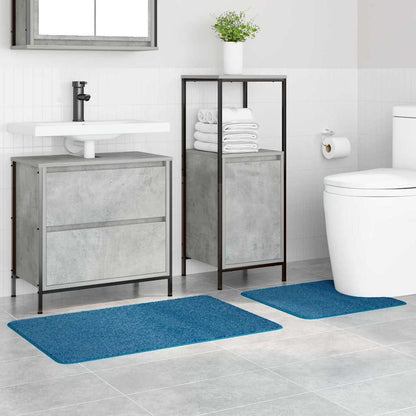 Anti-Rutsch Badematten-Set 2 stk. Blau 50 x 50 cm PP