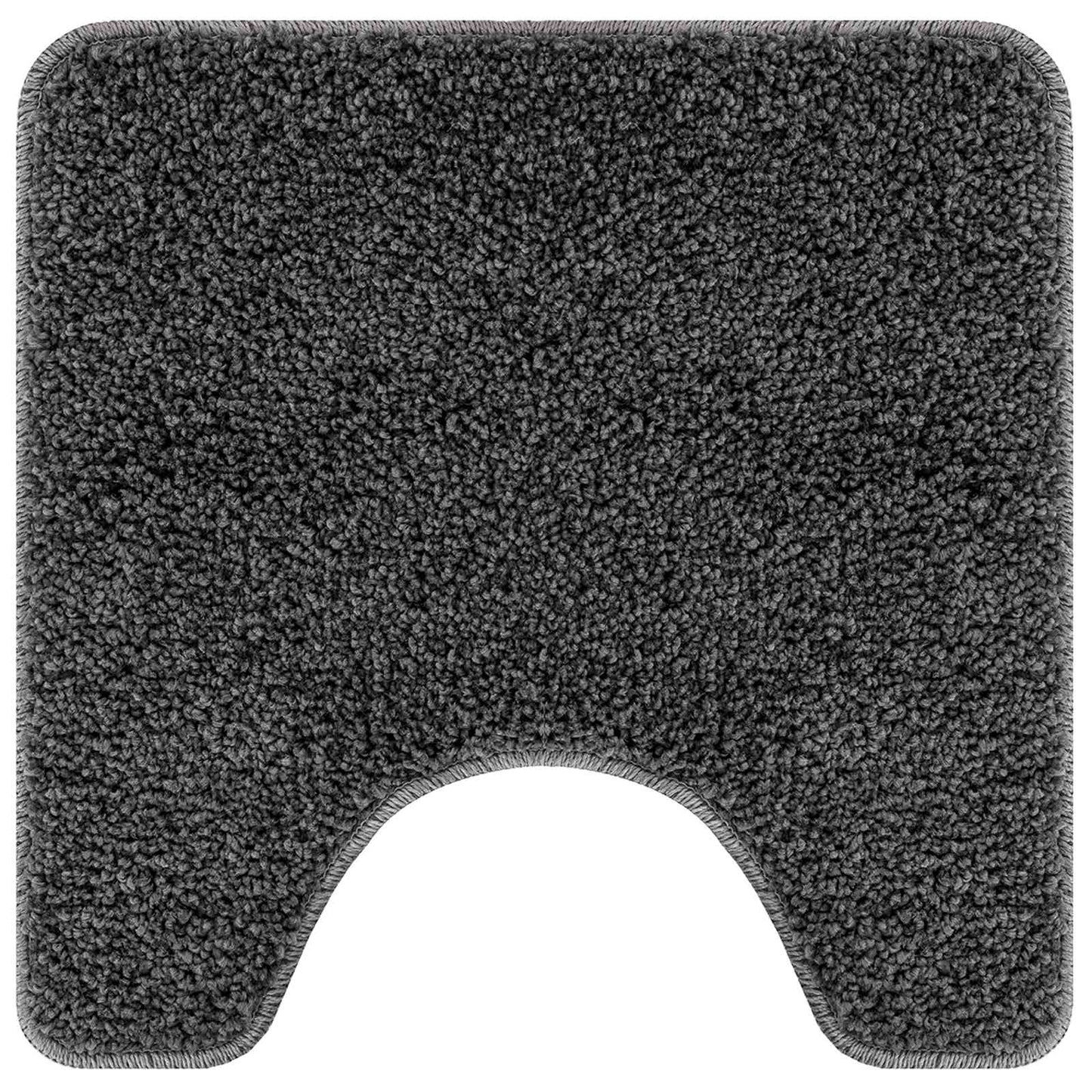 Anti-Rutsch Badematten-Set 3 pcs Dunkelgrau PP