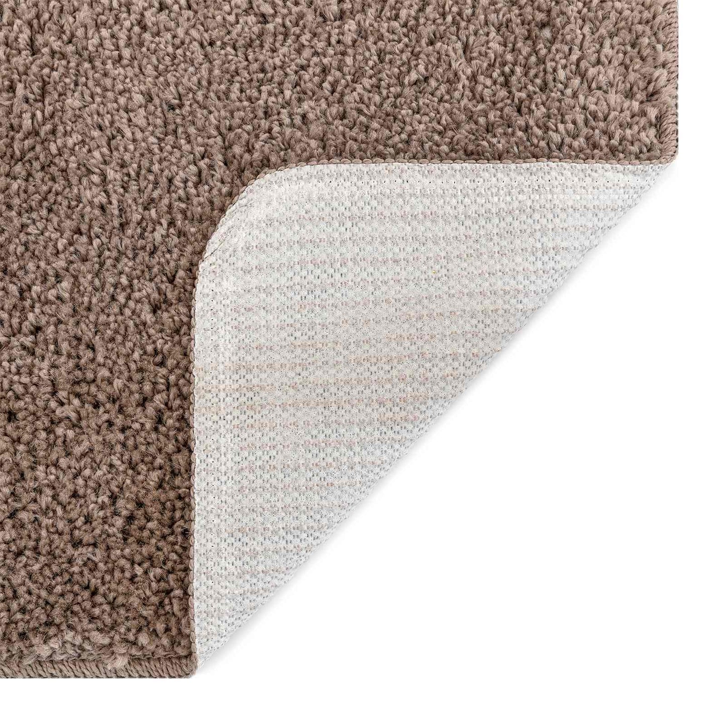 Anti-Rutsch Badematten-Set 3 pcs Braun PP
