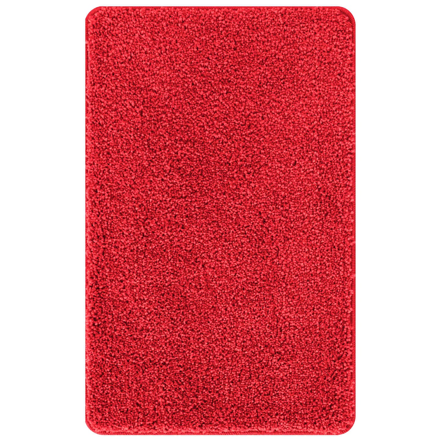 Anti-Rutsch Badematten-Set 3 pcs Rot PP