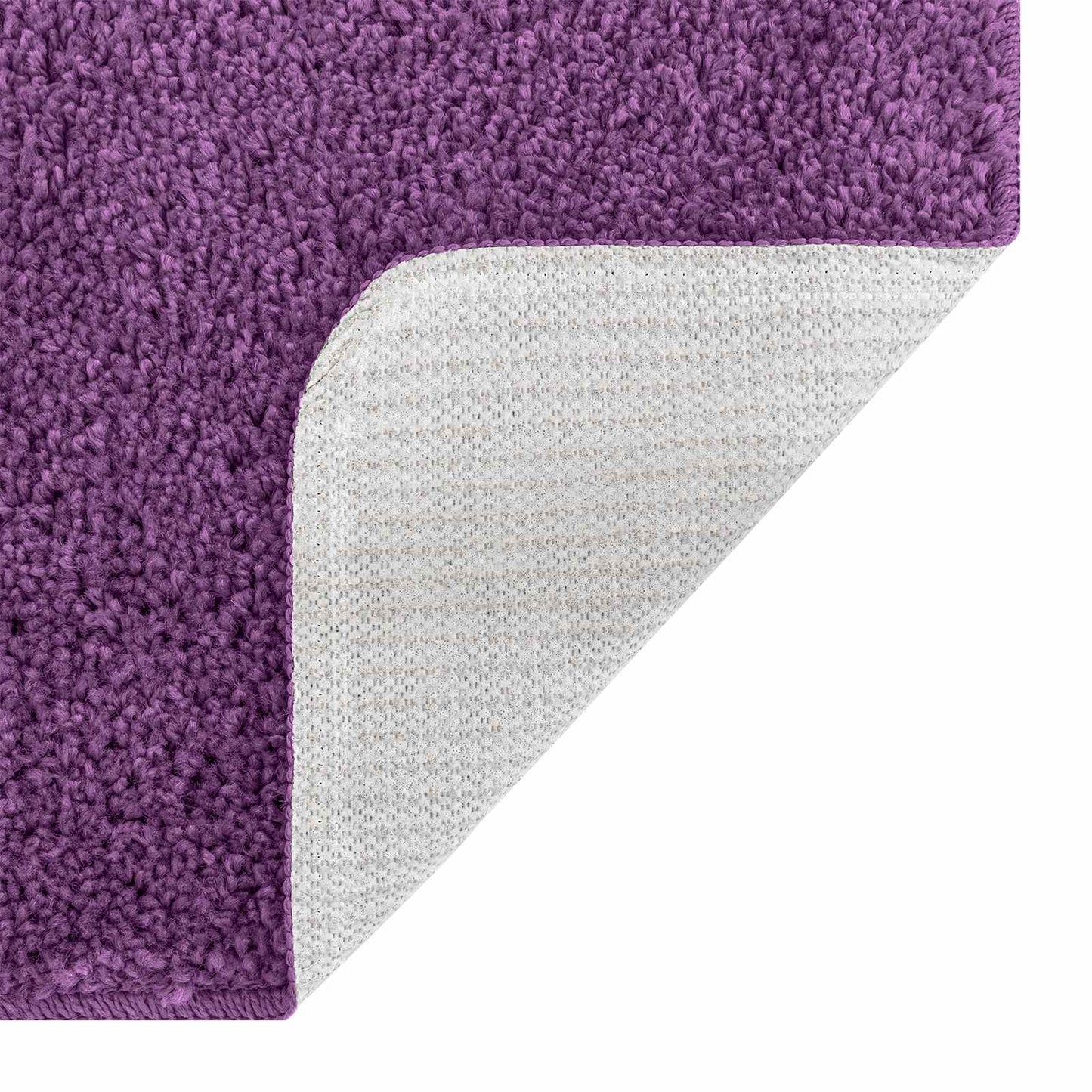Anti-Rutsch Badematten-Set 3 stk. Lila 50 x 80 cm PP