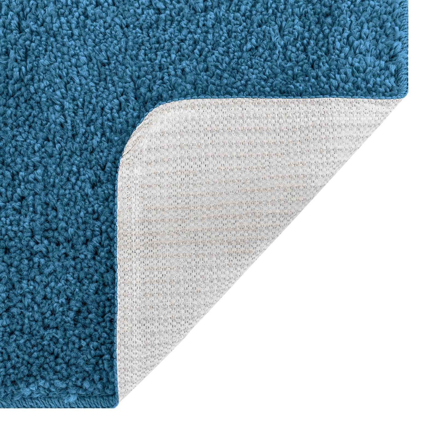 Anti-Rutsch Badematten-Set 3 stk. Blau 50 x 80 cm PP