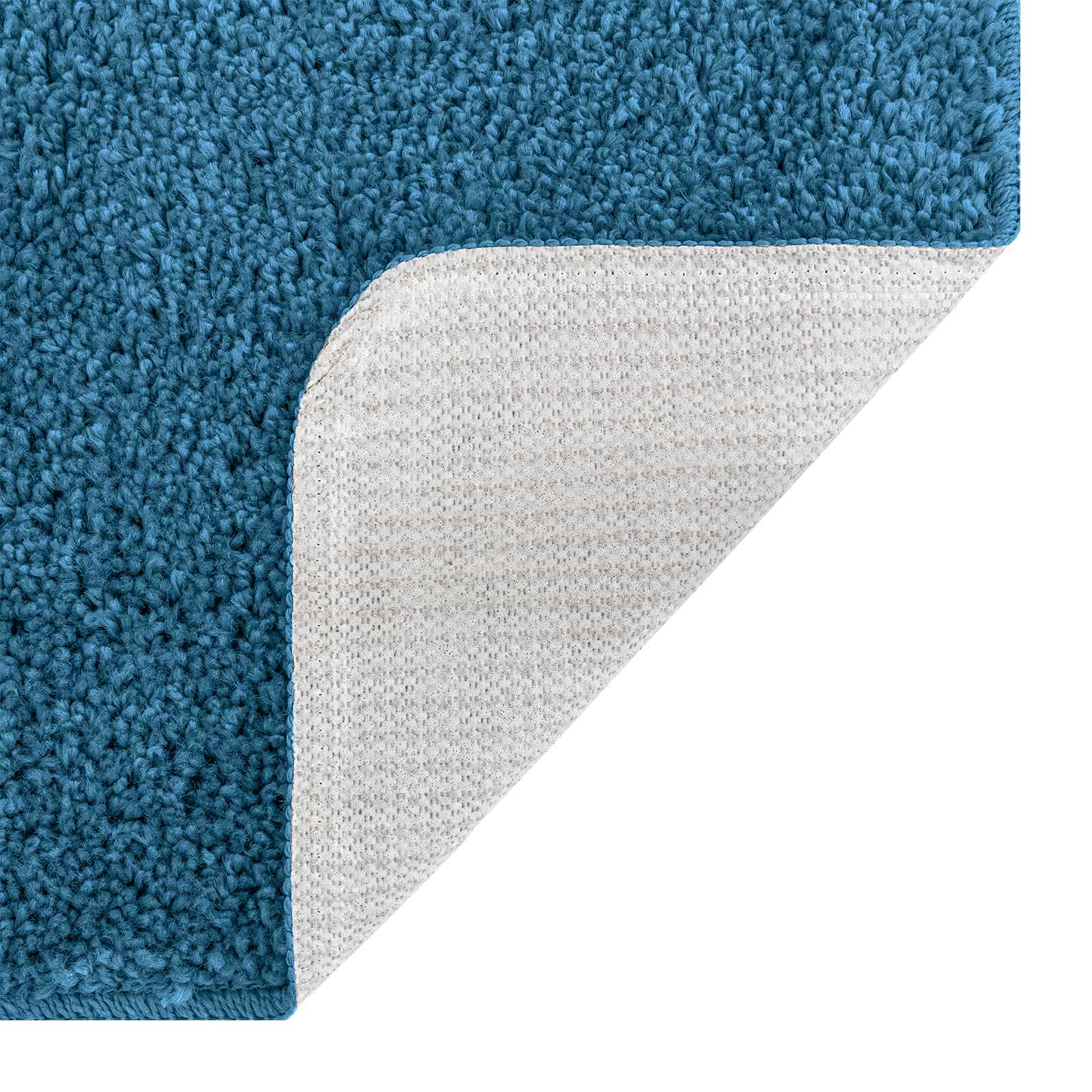 Anti-Rutsch Badematten-Set 3 stk. Blau 50 x 80 cm PP