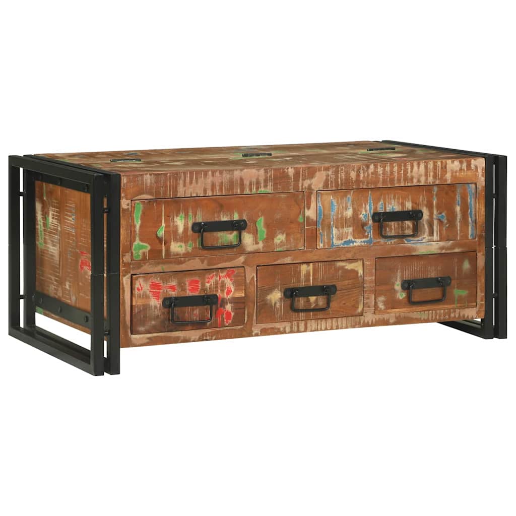 Couchtisch Braun 90 x 50 x 38 cm Massives Altholz