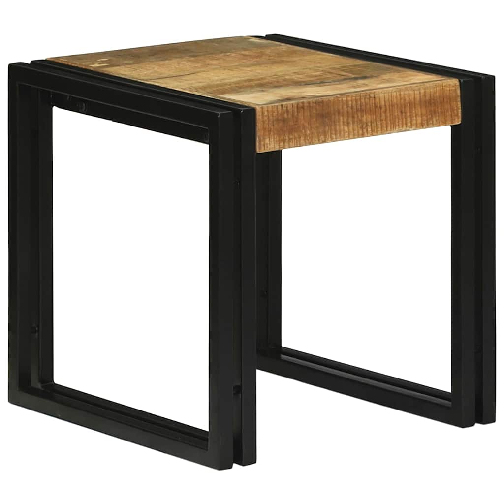 Nestingtisch 3 stk. Braun und Schwarz 50 x 40 x 45 cm