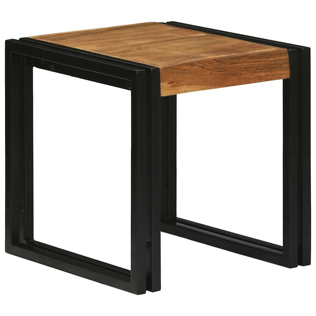 Nestingtisch 3 stk. Braun und Schwarz 50 x 40 x 45 cm