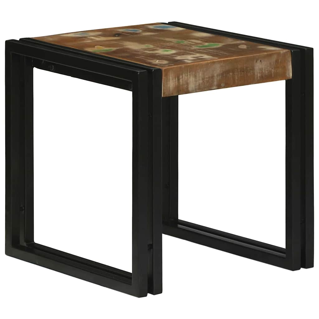 Nestingtisch 3 stk. Braun und Schwarz 50 x 40 x 45 cm