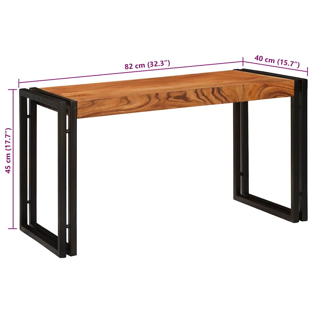 Nestingtisch 3 stk. Braun und Schwarz 82 x 40 x 45 cm