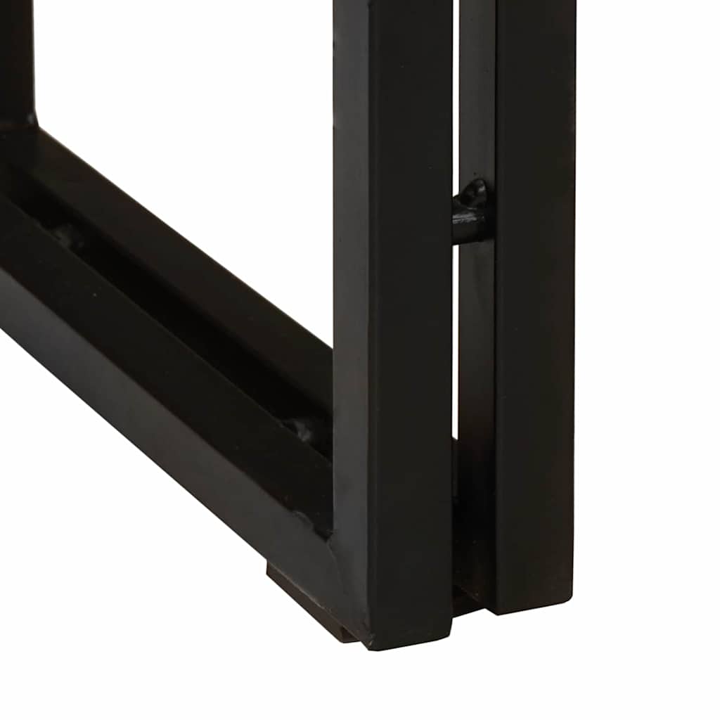 Konsolentisch mit Regal Braun 160 x 33 x 75 cm Massivholz Mango