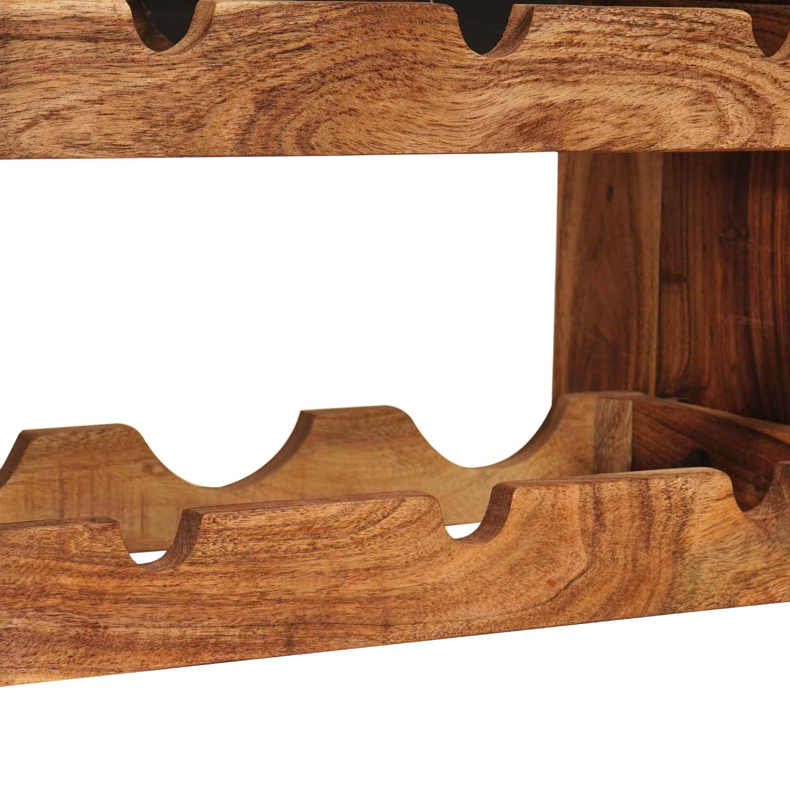 Weinregal Braun 60 x 45 x 33 cm Massivholz Akazie