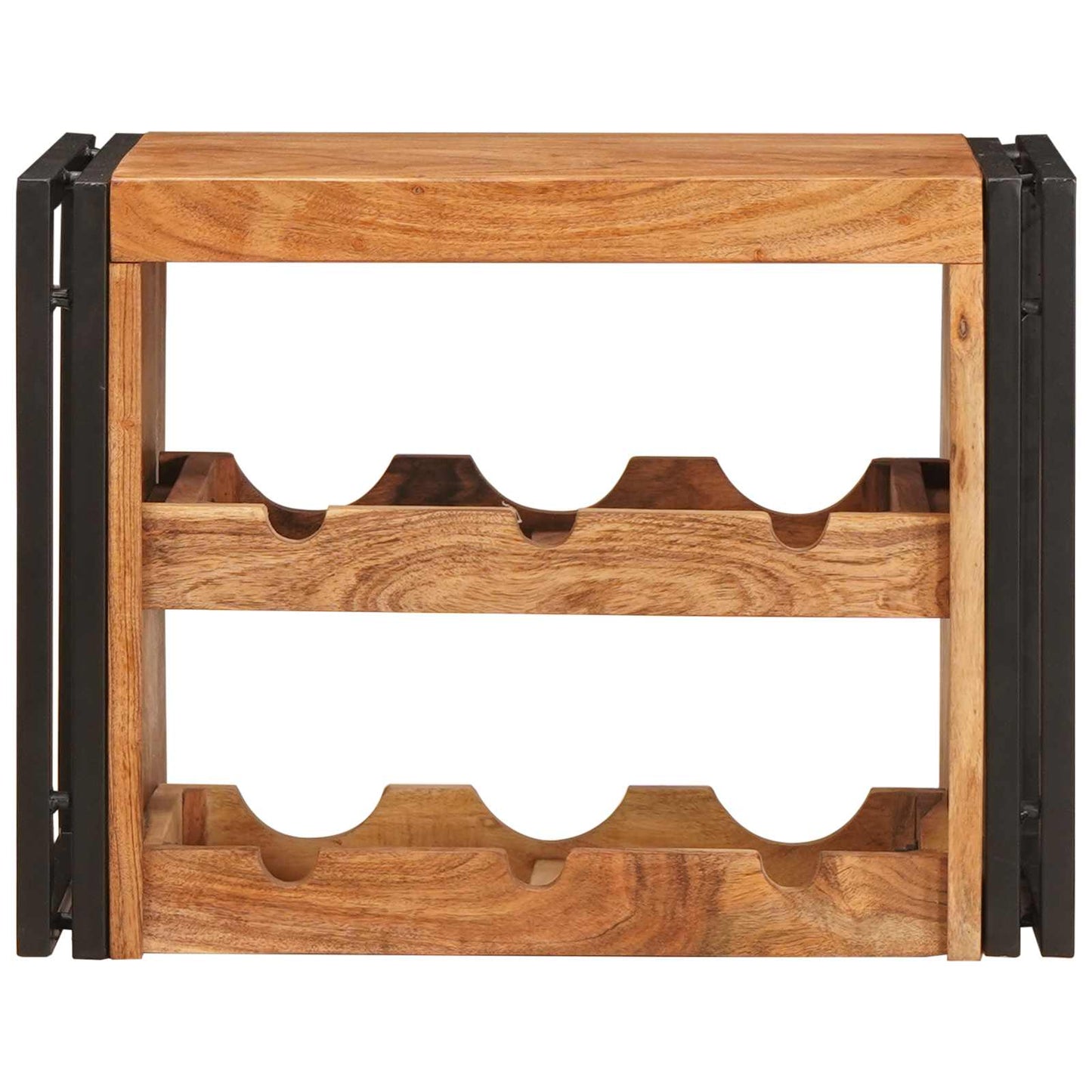 Weinregal Braun 60 x 45 x 33 cm Massivholz Akazie