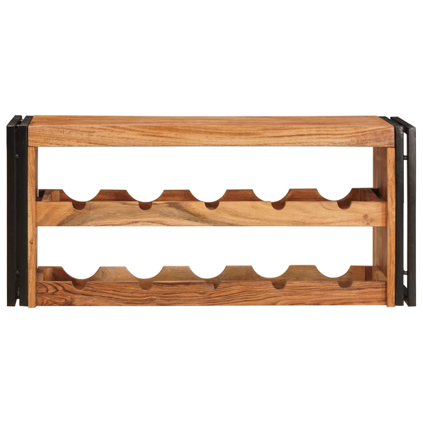 Weinregal Braun 100 x 45 x 33 cm Massivholz Akazie