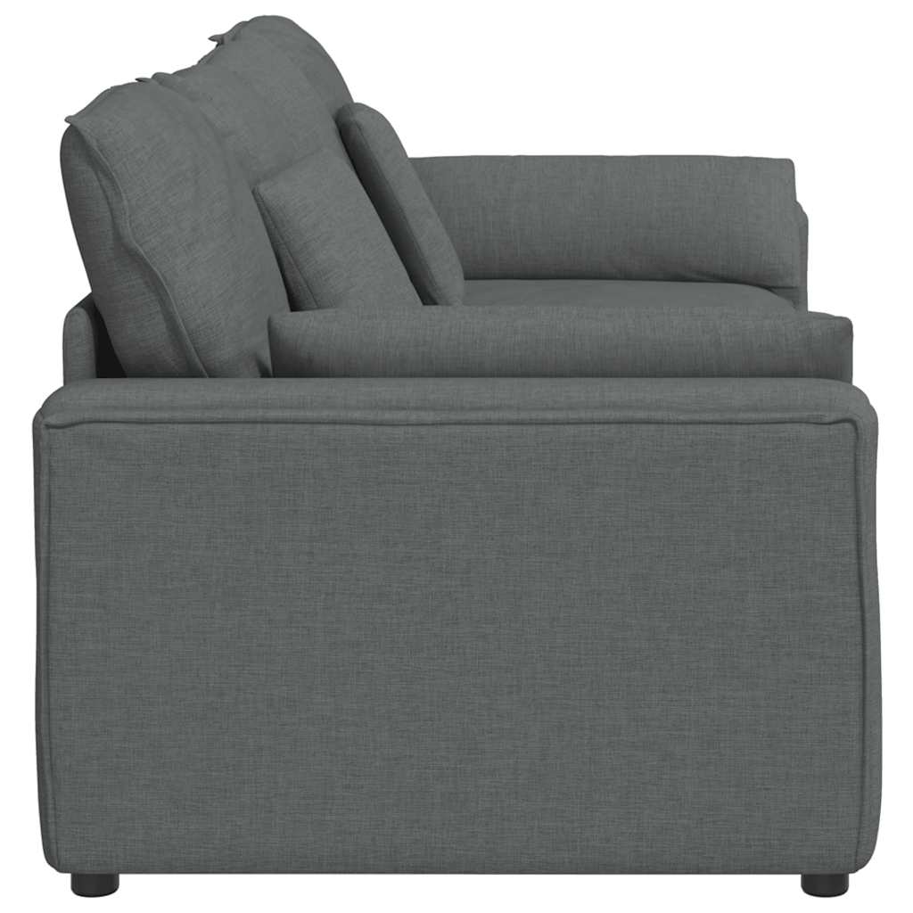 Modulares Sofa mit Kissen Dunkelgrau