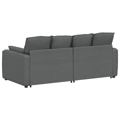 Modulares Sofa mit Kissen Dunkelgrau
