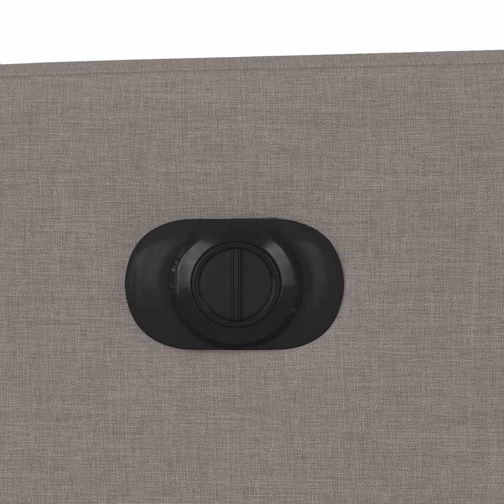 Elektrischer Massagesessel mit Aufstehhilfe Taupe Stoff