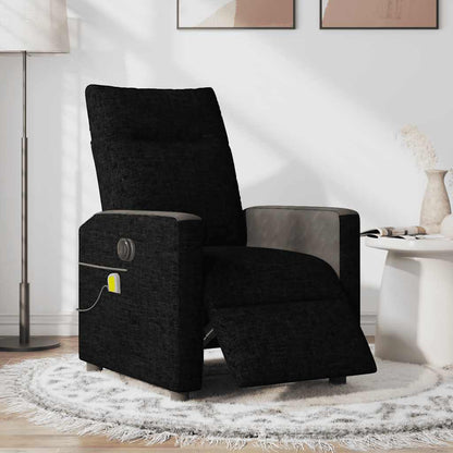 Massagesessel Elektrisch Schwarz Stoff