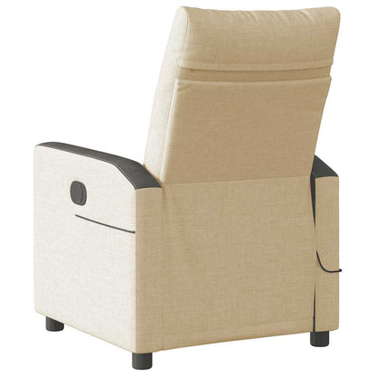 Massagesessel Elektrisch Creme Stoff
