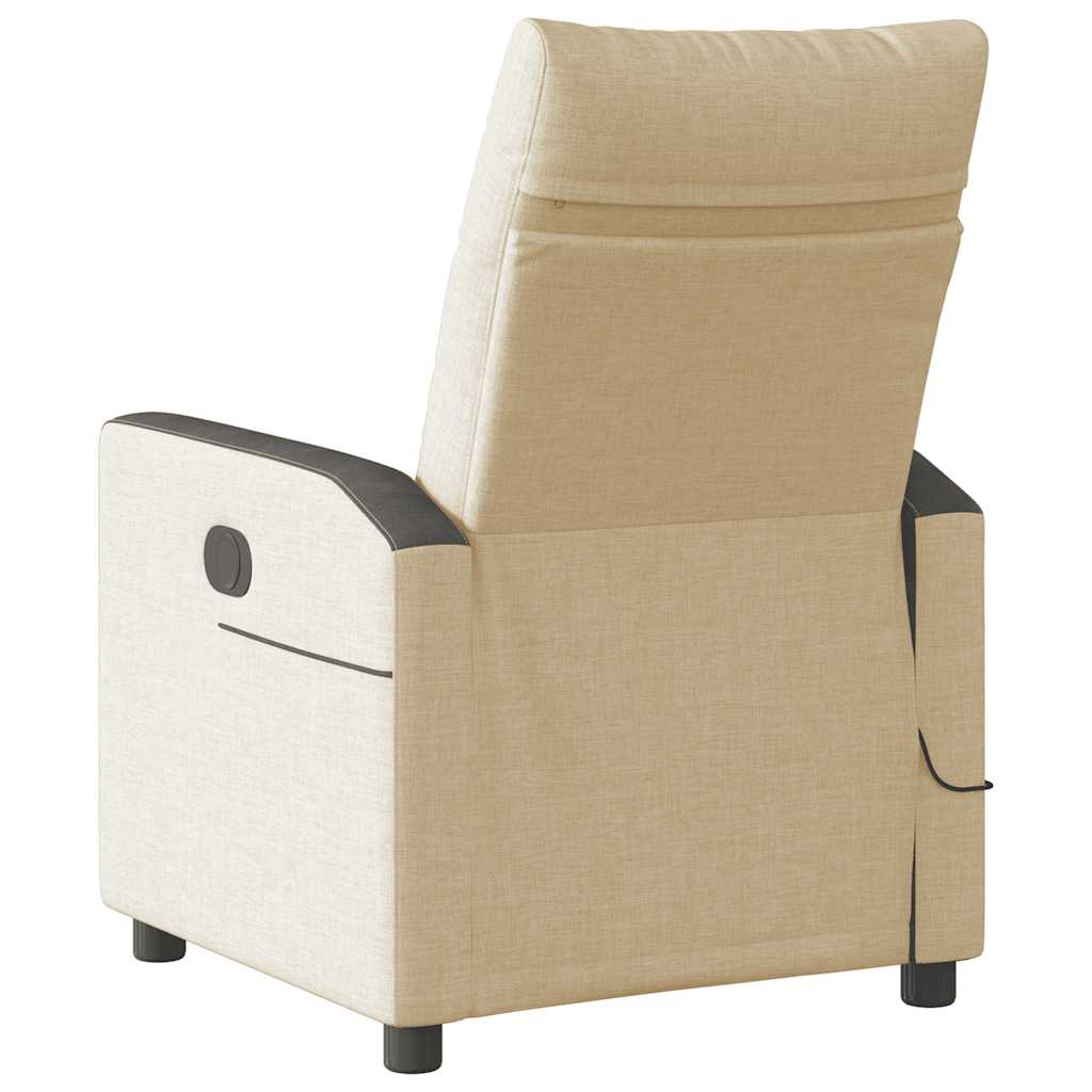 Massagesessel Elektrisch Creme Stoff