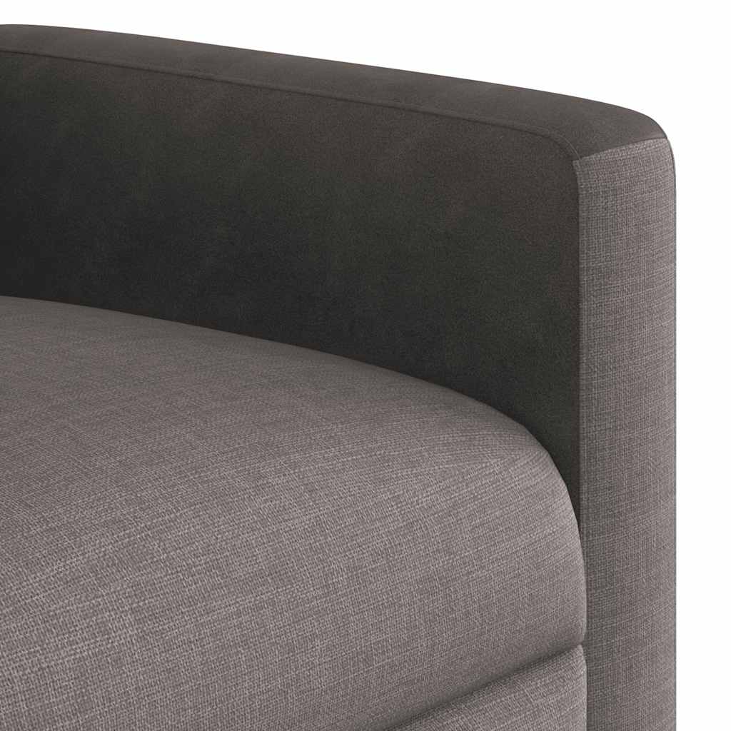 Relaxsessel mit Aufstehhilfe Taupe Stoff