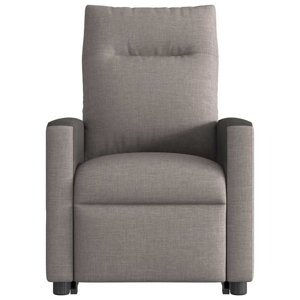 Relaxsessel mit Aufstehhilfe Taupe Stoff