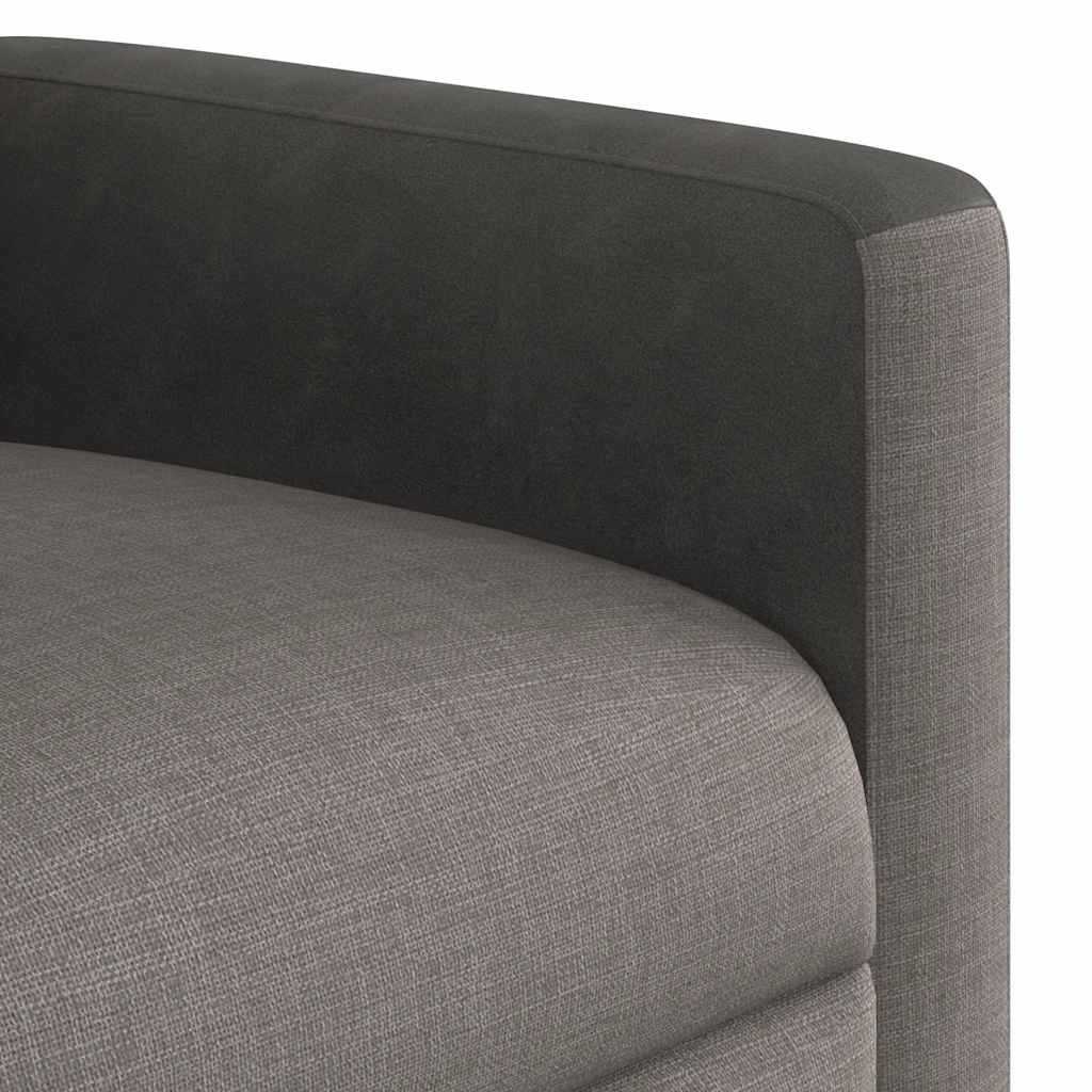 Relaxsessel mit Aufstehhilfe Elektrisch Taupe Stoff