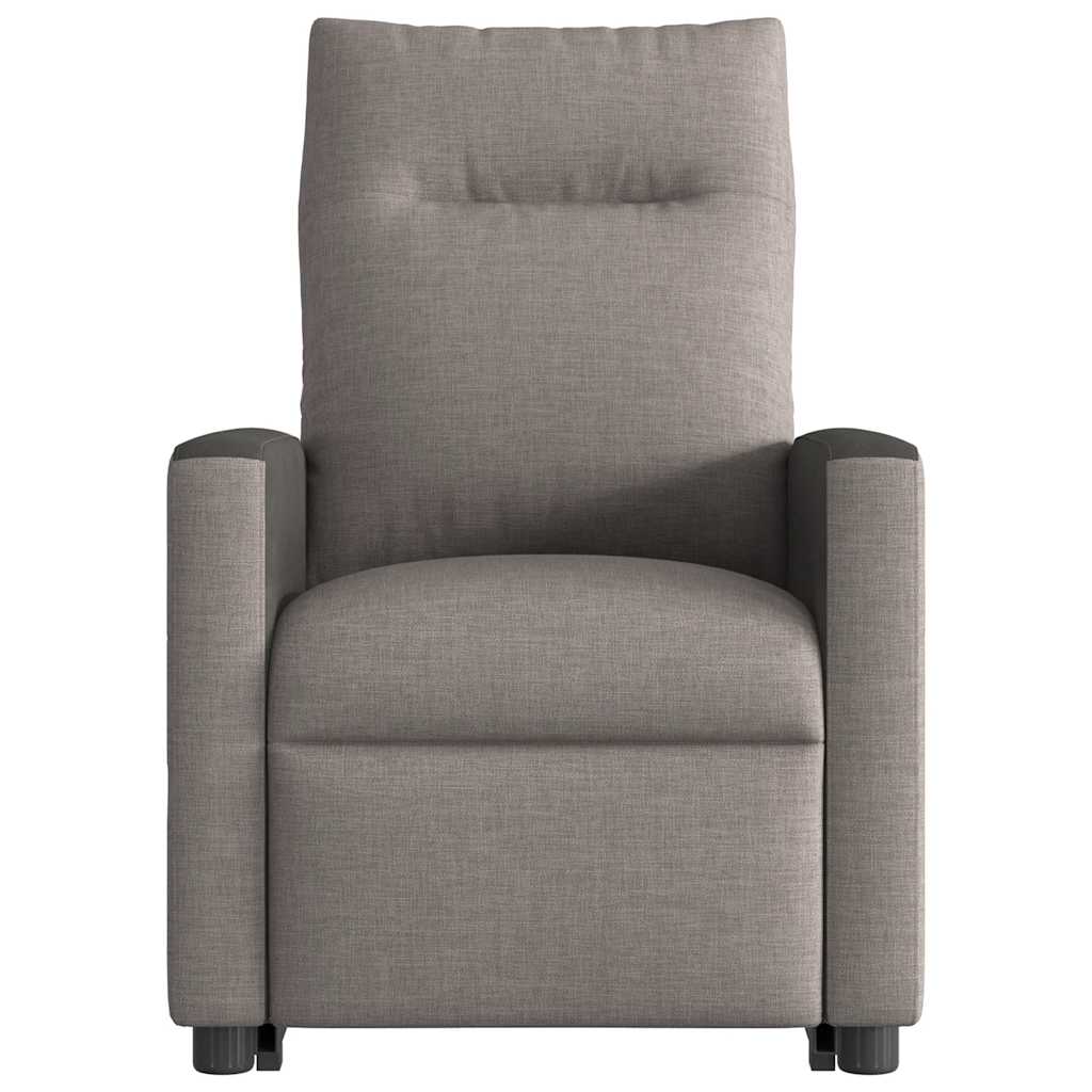 Relaxsessel mit Aufstehhilfe Elektrisch Taupe Stoff