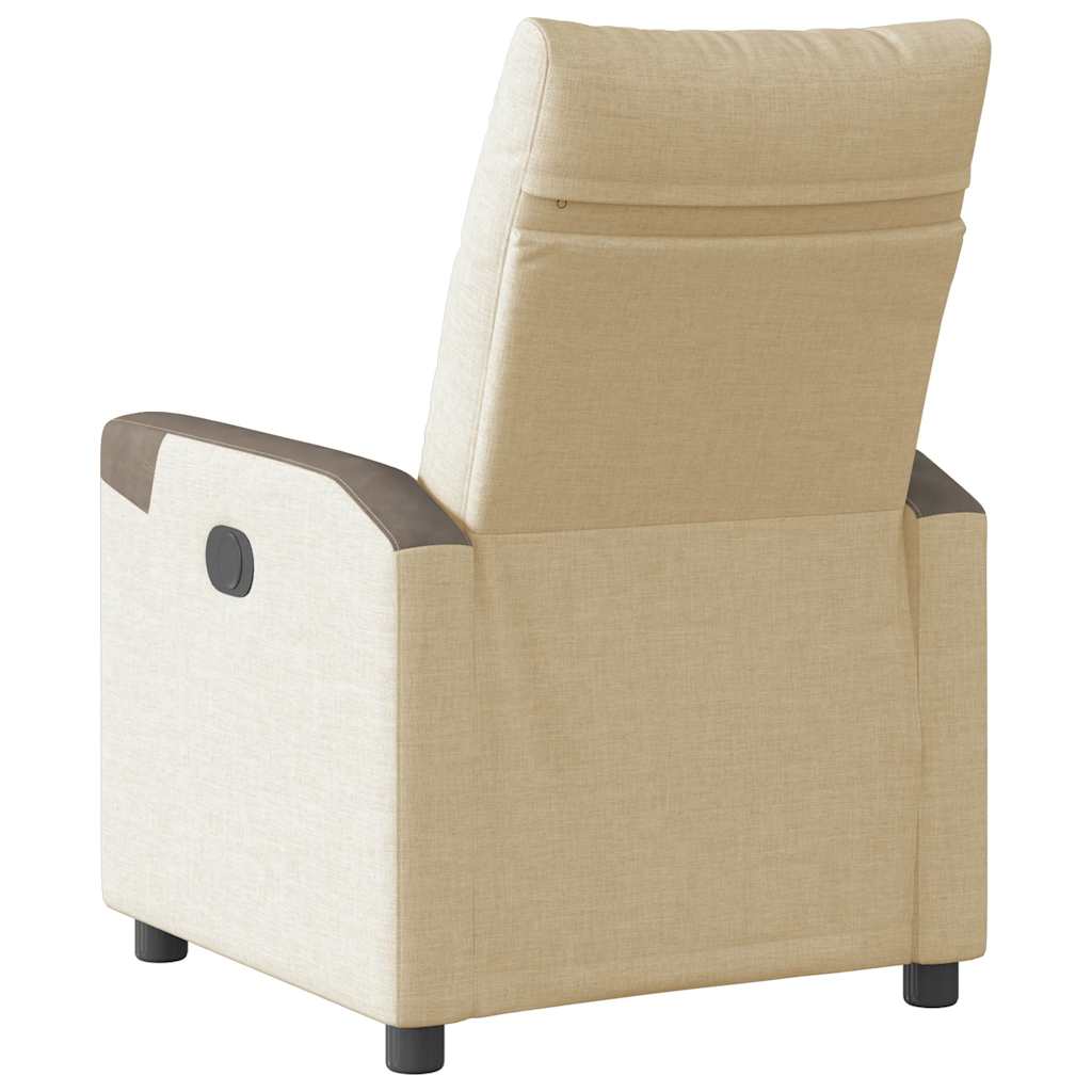 Relaxsessel Elektrisch Creme Stoff