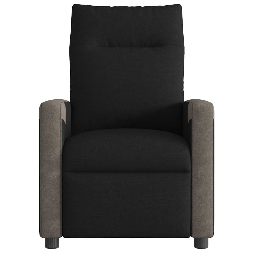Massagesessel Elektrisch Schwarz Stoff