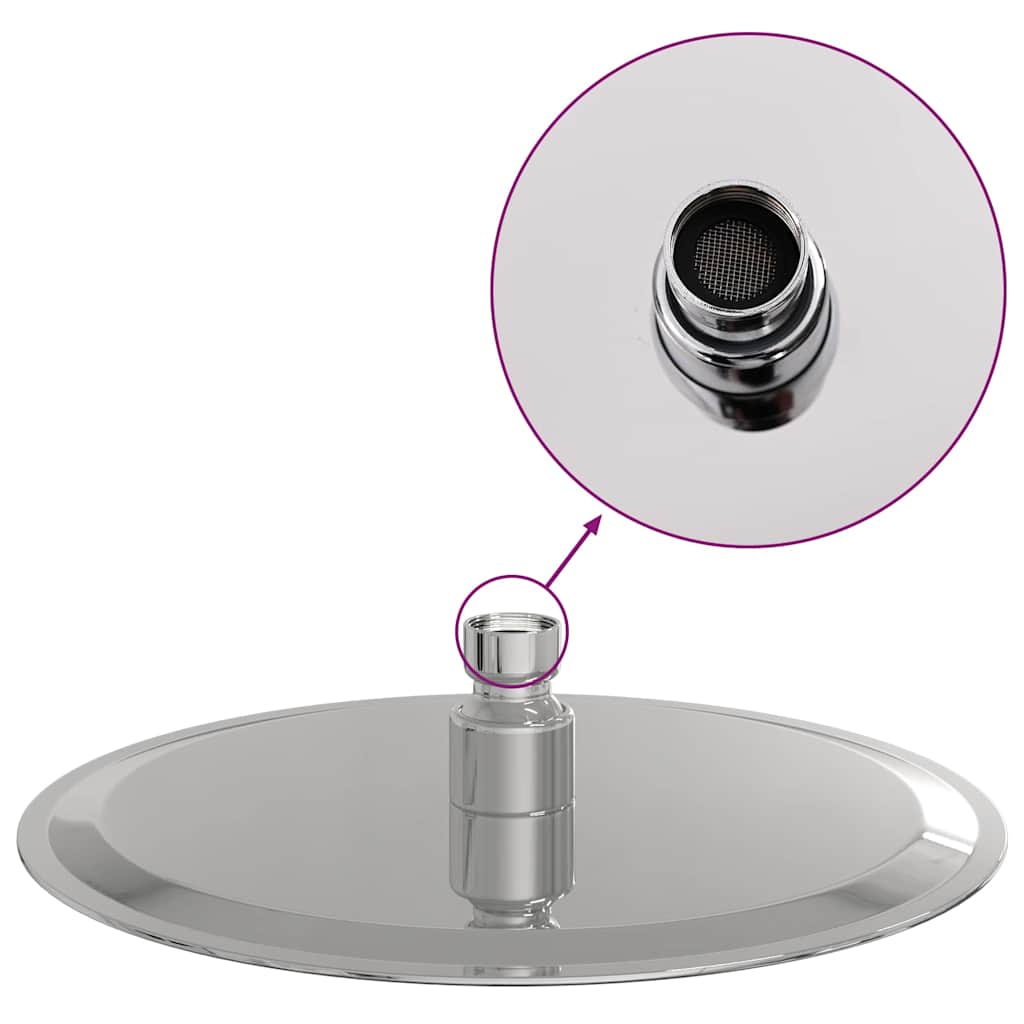Regenbrause Edelstahl 304 20 cm Rund