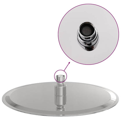 Regenbrause Edelstahl 304 25 cm Rund