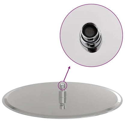 Regenbrause Edelstahl 304 40 cm Rund