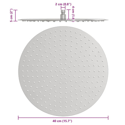 Regenbrause Edelstahl 304 40 cm Rund
