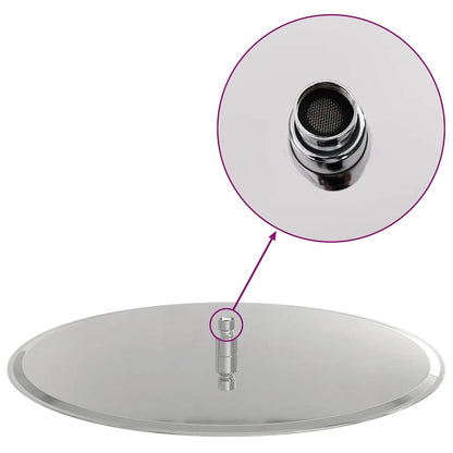 Regenbrause Edelstahl 304 50 cm Rund