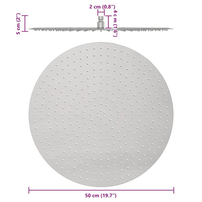 Regenbrause Edelstahl 304 50 cm Rund
