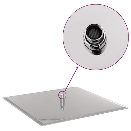 Regenbrause Edelstahl 304 50x50 cm Quadrat