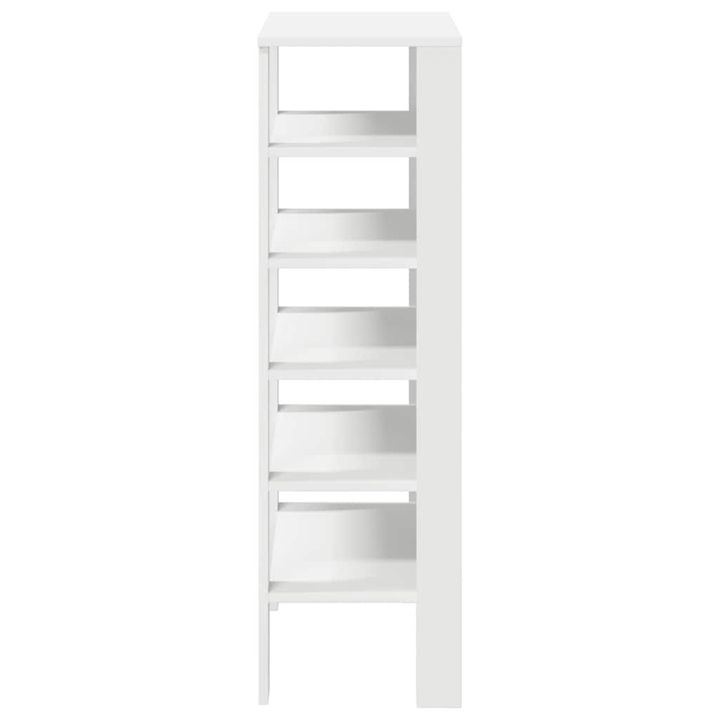 Étagère à chaussures blanc 61x32x105 cm en bois