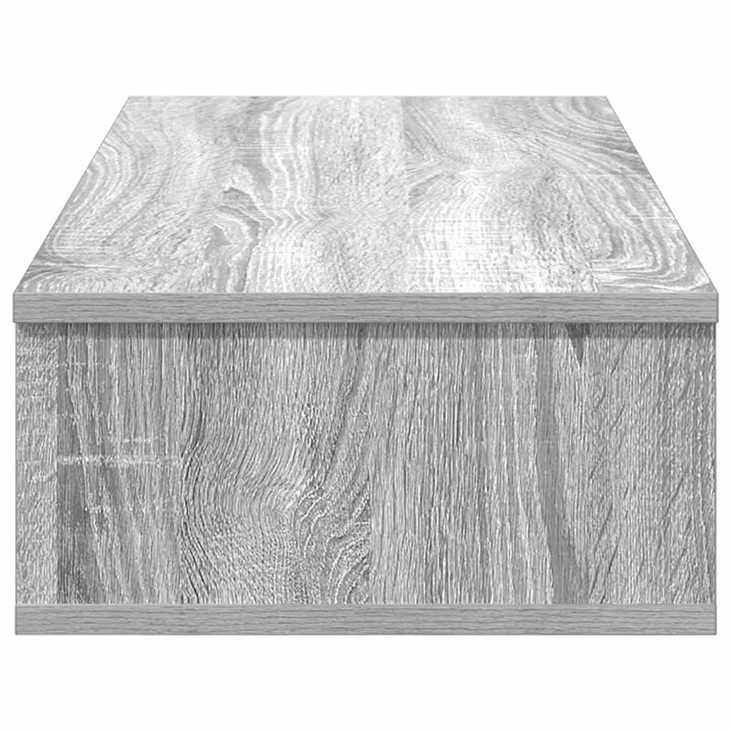 Wall shelf with drawers Grey Sonoma 80x31x17 cm wood material