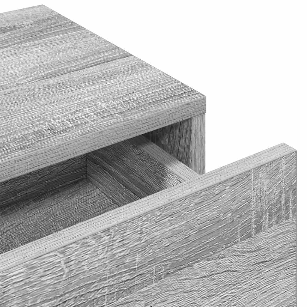 Wall shelf with drawers Grey Sonoma 80x33x17 cm wood material